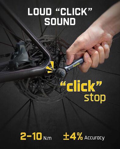Fanttik WB10 Nova 1/4" Mini Click Torque Wrench Set for Bikes, 1.47-7.37 ft-lb(2-10 Nm), 14 Bits, Dual-Direction, 72-Tooth Precision Torque Wrench for Bicycle and MTB Maintenance in Kuwait