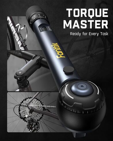 Fanttik WB10 Nova 1/4" Mini Click Torque Wrench Set for Bikes, 1.47-7.37 ft-lb(2-10 Nm), 14 Bits, Dual-Direction, 72-Tooth Precision Torque Wrench for Bicycle and MTB Maintenance in Kuwait