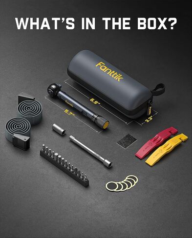 Fanttik WB10 Nova 1/4" Mini Click Torque Wrench Set for Bikes, 1.47-7.37 ft-lb(2-10 Nm), 14 Bits, Dual-Direction, 72-Tooth Precision Torque Wrench for Bicycle and MTB Maintenance in Kuwait