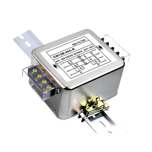 CW12B-10A/20A/30A/40A-R مرشح طاقة ثلاثي الطور ثلاثي الأسلاك 380 فولت تيار متردد من النوع الطرفي CW12B-10A-R CW12B-30A-R(CW12B-20A-R، النوع الطرفي) in Kuwait