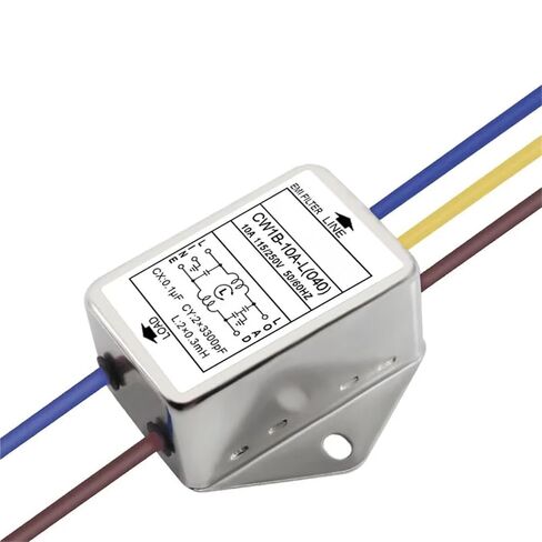 Power Supply Filter EMI line Purifier CW1B-3A/6A/10A-L(040) AC 250V with Wire Purifier EMI Anti-Interference(CW1B-6A-L) in Kuwait