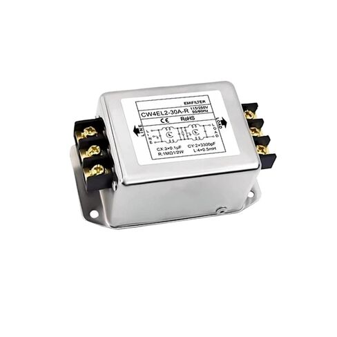 مرشح الطاقة CW4L2-6A/10A/20A/30A-R/RG AC 220V تنقية التداخل أحادي الطور CW4L2-30A-R CW4L2-30A-RG(6A، نوع السكة) in Kuwait