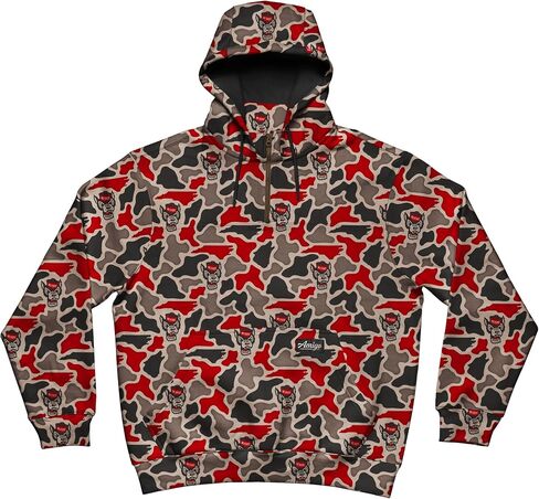 AMIGO NCAA رجالي Nc State Wolfpack مرخص Camo Cimarron Fleece ربع بسحاب هوديي in Kuwait