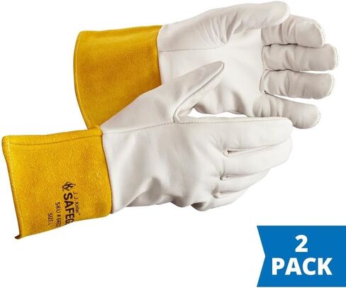 J. J. Keller SAFEGEAR Tig Welding Cowhide Leather Work Gloves - 2 Pairs in Kuwait