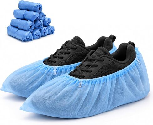 Hands-Free Automatic Shoe Cover Dispenser with 100 Non-Woven Shoe Covers, Non-Electric Disposable Shoe Cover Machine & Boot Dispenser for Home, Office, Lab, Real Estate in Kuwait