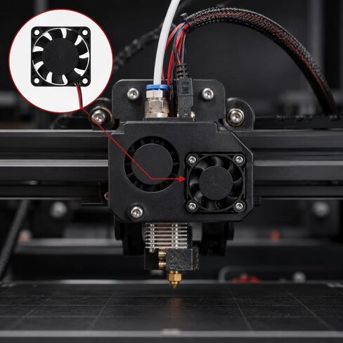 2 Pack 40mm Fan DC 5V 40mm X 10mm Mini Brushless Cooling Fan, 4010 Micro Fans for 3D Printer Computer Case Small Appliances Series Repair Replacement in Kuwait
