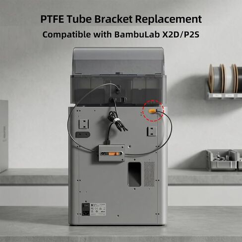 استبدال دعامة أنبوب PTFE متوافق مع BambuLab P2S/X2D: محول تركيب هوائي - ضمان ملحقات الطابعة ثلاثية الأبعاد ذات التغذية السلسة in Kuwait