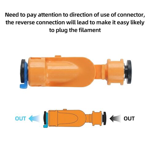 استبدال دعامة أنبوب PTFE متوافق مع BambuLab P2S/X2D: محول تركيب هوائي - ضمان ملحقات الطابعة ثلاثية الأبعاد ذات التغذية السلسة in Kuwait