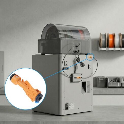 استبدال دعامة أنبوب PTFE متوافق مع BambuLab P2S/X2D: محول تركيب هوائي - ضمان ملحقات الطابعة ثلاثية الأبعاد ذات التغذية السلسة in Kuwait