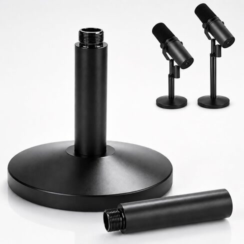 حامل ميكروفون سطح المكتب لجهاز Shure SM7B/SM7DB، ارتفاع قابل للتعديل مع 2 قضبان تمديد، معدني بالكامل للخدمة الشاقة، إعداد سهل وحامل ميكروفون محمول موفر للمساحة in Saudi Arabia