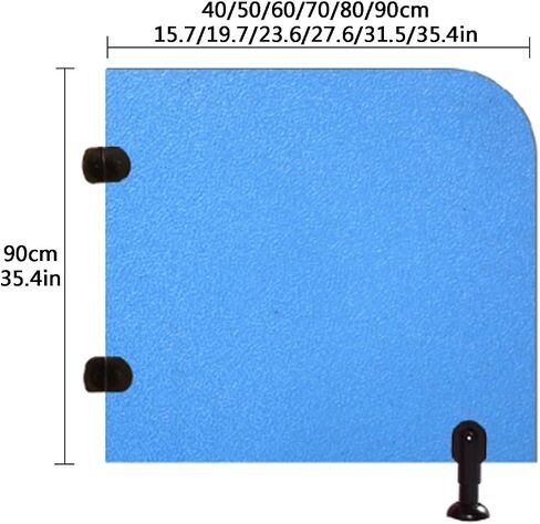 Colorful Partition Board Floor-Mounted Urinal Baffle Public Toilet Partition Toilet Privacy Partition Wood Divider Screen Toilet Partition with Accessories Used in S,Blue in Saudi Arabia