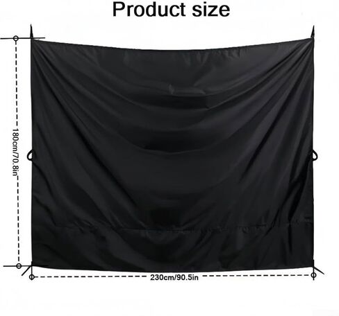 Van Barn Door Privacy Drapes Blocks Sunlight, Ensures Comfort for All Vehicle Occupants in Kuwait