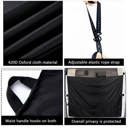 Van Barn Door Privacy Drapes Blocks Sunlight, Ensures Comfort for All Vehicle Occupants in Kuwait