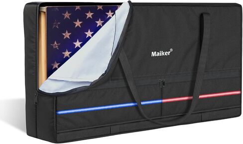MAIKER OFF ROAD Waterproof Cornhole Carrying Case for 4'x2' Regulation Size Boards, Heavy-Duty 600D Oxford Fabric Bag with Reflective Straps, Padded Interior and Sandbag Storage Pockets, Black in Kuwait