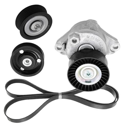 Engine Drive Belt Tensioner Idler Pulley Serpentine Belt Kit 2722000270 2722021419 Compatible with GL450 GLK350 in Kuwait