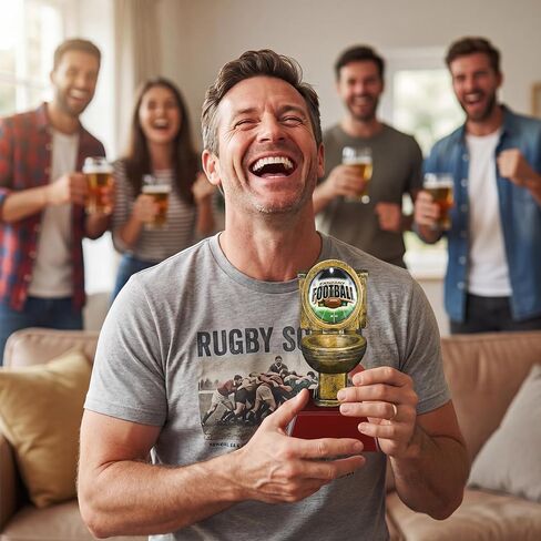 كأس المرحاض لكرة القدم الخيالية للمكان الأخير، كأس خاسر وعاء المرحاض الذهبي، هدية مضحكة لخاسر دوري كرة القدم هدية لعقاب الدوري، بطول 6.3 بوصة in Kuwait