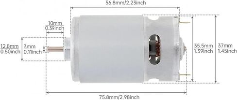 555 DC Electronic Starter 24V 24000RPM High Speed Ball Bearing Motors for Small Home Appliances/DIY Tools Industrial Motors in Saudi Arabia
