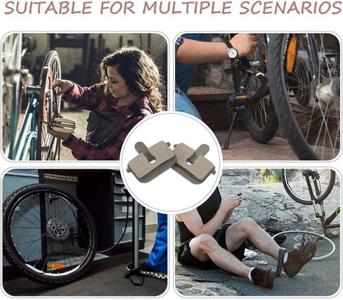 Yardwe 5 Pairs Bicycle Disc Brake Pads for Electric Bike and Mountain Bike, Semi-Metallic Oil-Resistant Hydraulic Brake Replacement Pads, Suitable for Daily Commuting and Outdoor Cycling in Kuwait