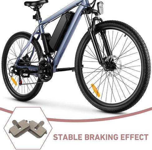 Yardwe 5 Pairs Bicycle Disc Brake Pads for Electric Bike and Mountain Bike, Semi-Metallic Oil-Resistant Hydraulic Brake Replacement Pads, Suitable for Daily Commuting and Outdoor Cycling in Kuwait