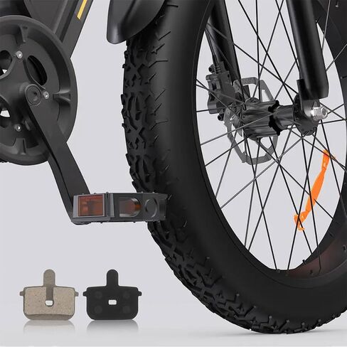 Yardwe 5 Pairs Bicycle Disc Brake Pads for Electric Bike and Mountain Bike, Semi-Metallic Oil-Resistant Hydraulic Brake Replacement Pads, Suitable for Daily Commuting and Outdoor Cycling in Kuwait