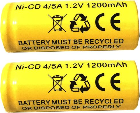 Lithonia ELB-1210N 1.2v 1200MAH NiCad Battery Exit Sign Emergency Light ELB-1201N ELB 1210 ELB 1201 ELB1210 ELB1201 ELB1210n ELB1201n ASC0086 KR-1500AUL KR1100AE KR-1200AUL Nickel Cadmium in Kuwait