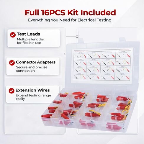 5299367 Electrical Test Lead Kit Replacement for Cummins, 16PCS Wire Connectors & Test Cables Set, Circuit Testing & Diagnostic Tool Kit in Kuwait