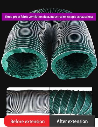 Flexible Air Duct Hose - High Temp Flame Retardant, Expandable Ventilation & Exhaust Hose for HVAC Systems, Airflow Control, Durable & Lightweight in Kuwait