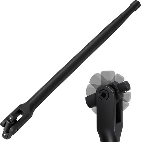 16-Inch Dual Drive Breaker Bar, 3/8" and 1/2" Drive, 360° Rotatable Head with Spring-Loaded Detent Ball in Kuwait