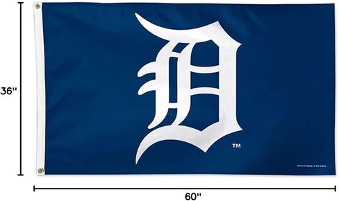 MLB Detroit Tigers 01775115 Deluxe Flag, 3' x 5' in Kuwait