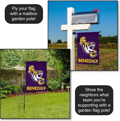 Benedict Tigers Wordmark Logo Garden Banner Flag in Kuwait
