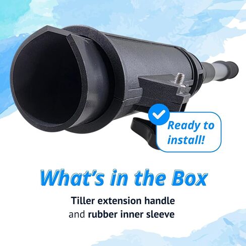 Pactrade Marine Tiller Handle Extension for Outboard Motor - Fits 1.8-2 Inch Tillers - Trolling Motor Extension Handle - Heavy-Duty Telescoping 21-27 Inches in Kuwait