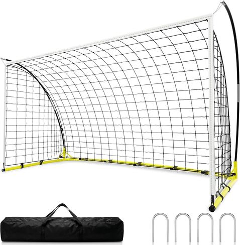 Soccer Goal for Backyard, 12×6 ft /6×4 ft Portable Soccer Goal Net, Quick Setup Soccer Goals with 1 Carry Bag in Kuwait