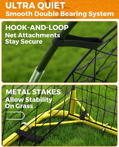 Soccer Goal for Backyard, 12×6 ft /6×4 ft Portable Soccer Goal Net, Quick Setup Soccer Goals with 1 Carry Bag in Kuwait