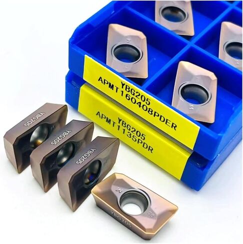 APMT1135 APMT160408 CNC مخرطة التنغستن الصلب كربيد سبائك أدوات القطع طحن إدراج القاطع لجانب الوجه APMT 1135(APMT1135PDER YBG205) in Kuwait