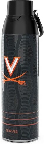 زجاجة مياه Tervis Venture من فيرجينيا كافالييرز - كوب سفر معزول ثلاثي السرعة بالكامل يحافظ على المشروبات باردة وساخنة، 26oz، من الفولاذ المقاوم للصدأ in Kuwait