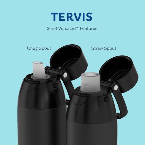 زجاجة مياه Tervis Venture من فيرجينيا كافالييرز - كوب سفر معزول ثلاثي السرعة بالكامل يحافظ على المشروبات باردة وساخنة، 26oz، من الفولاذ المقاوم للصدأ in Kuwait