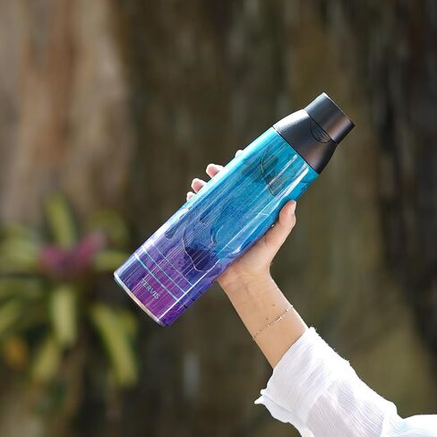 زجاجة مياه Tervis Venture من فيرجينيا كافالييرز - كوب سفر معزول ثلاثي السرعة بالكامل يحافظ على المشروبات باردة وساخنة، 26oz، من الفولاذ المقاوم للصدأ in Kuwait