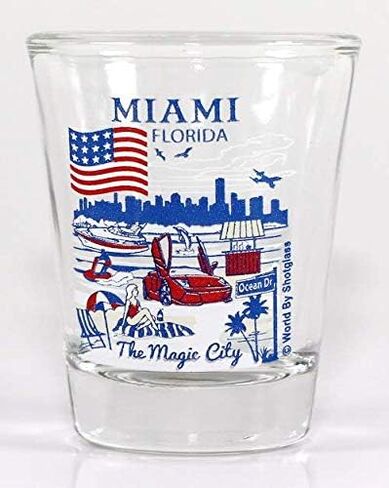 Miami Florida Great American Cities Collection Shot Glass in Kuwait