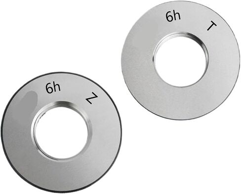 Thread Ring Gauge, 1SET(1*GO+1*NOGO) 6h Accuracy, Standard Metric Fine Tooth, M22-M35, Measure Tool(M25-6h T Z) in Kuwait