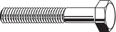7/16"-14 x 8" Grade 5 Zinc Plated UNC (Coarse) Hex Head Cap Screws, 5 pk. in Kuwait