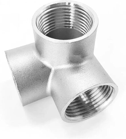 1/4 "3/8" 1/2 "3/4" 1 "1.25" 1.5 "2" BSPT أنثى 3 طرق زاوية متقاطعة 304 وصلة أنابيب الفولاذ المقاوم للصدأ موصل غاز الماء (3l4 BSP) in Kuwait