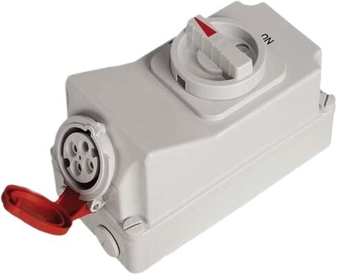16-63A Outdoor Waterproof Industrial Socket Switch Anti-Electric Shock Safety Protection Mechanical Key(CF70123P/16A/230VIP67) in Kuwait