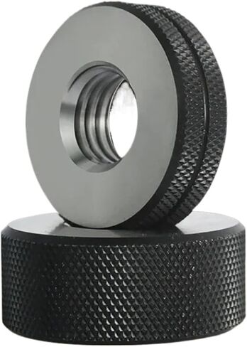 Thread Ring Gauge, 1SET(1*GO+1*NOGO), Non-Standard Metric Fine Tooth, 4h 5h M7M8M10, Measure Tool(M10X1,4h) in Kuwait