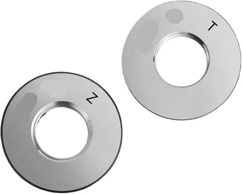 Thread Ring Gauge, 1SET(1*GO+1*NOGO), Non-Standard Metric Fine Tooth, 4h 5h M7M8M10, Measure Tool(M10X1,4h) in Kuwait