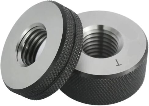 Thread Ring Gauge, 1SET(1*GO+1*NOGO), Non-Standard Metric Fine Tooth, 4h 5h M7M8M10, Measure Tool(M10X1,4h) in Kuwait