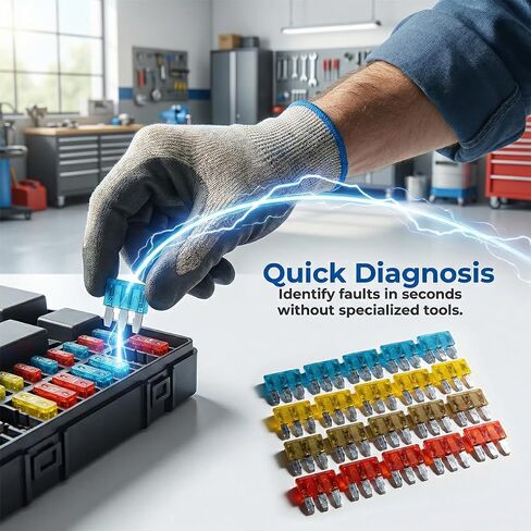 20 قطعة AMP APT ATR Micro 3-Prong Blade Fuse، مجموعة متنوعة من صمامات النوافذ الشفافة، 5A/7.5A/10A/15A استبدال الصمامات الصغيرة للشاحنة البحرية (ملونة) in Kuwait