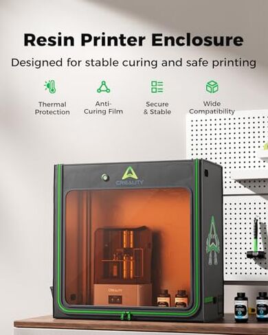 Creality Resin 3D Printer Enclosure with Fume Extraction Kit, 1000x500x1000mm Extra Large Space Resin Cover for LCD UV 3D Printer in Kuwait