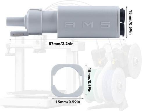 محور خيوط ملحقات الطابعة ثلاثية الأبعاد Immdinogo لـ BambuLab A1/ A1 Mini AMS Lite: استبدال الفاصل بخمسة اتجاهات - ضمان طباعة المواد الاستهلاكية المستقرة متعددة الألوان in Kuwait