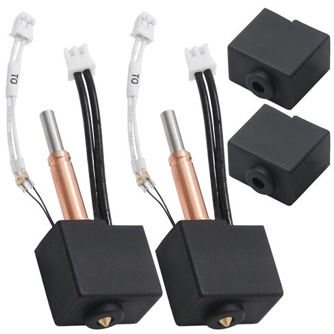 VIKKSAER 2PCS Kobra 3/Kobra 3 V2 Combo Hotend، طارد معدني بالكامل مع فوهة نحاسية 0.4 مم، يتضمن خرطوشة سخان، وثرمستور، وجورب سيليكون in Kuwait