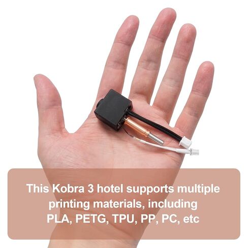VIKKSAER 2PCS Kobra 3/Kobra 3 V2 Combo Hotend، طارد معدني بالكامل مع فوهة نحاسية 0.4 مم، يتضمن خرطوشة سخان، وثرمستور، وجورب سيليكون in Kuwait